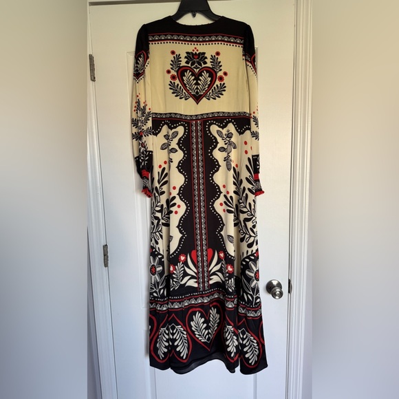 Caroline Constas satin long sleeve passion scarf maxi dress - Picture 7 of 10